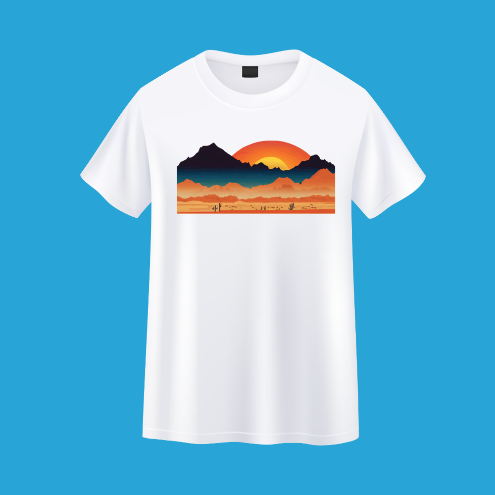 Kool Breeze Solar Hats T-Shirt - Unisex Desert Sunset