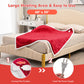 Electric Heated Blanket Throw Reversible Flannel and Sherpa Blanket-Red - Color: Red