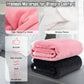 Electric Heated Blanket Throw with 10 Heat Settings-Pink