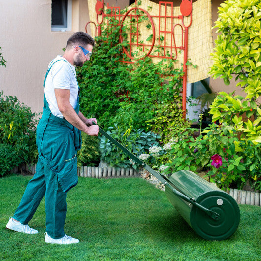 39 Inch Wide Push/Tow Lawn Roller-Green