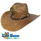 Gentlemen's "Brown" Solar Straw Hat w. Thin Band