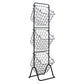 3-Tier Fruit Basket Stand with Adjustable Heights - Color: Black