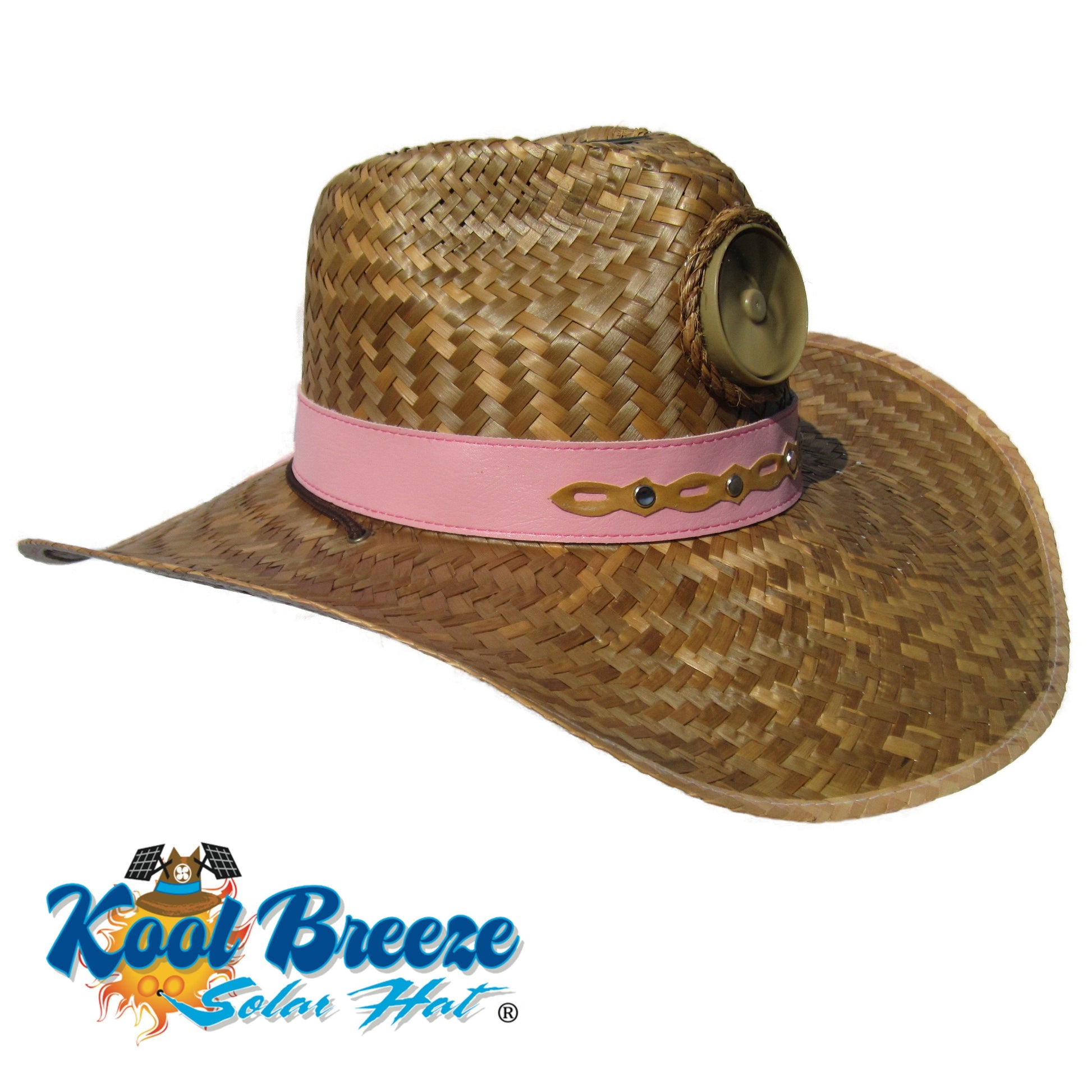 Lady's Gentlemen "Brown" Solar Straw Hat w. Band
