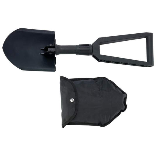 Steel folding shovel w/ pouch