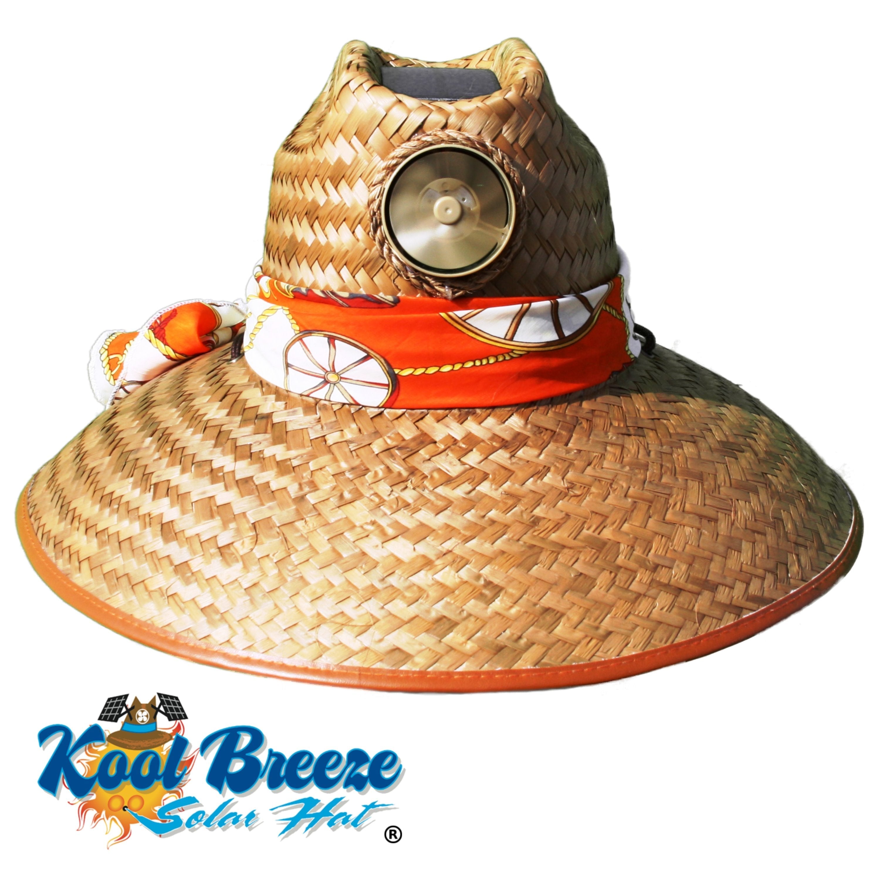 Kool Breeze Solar Lady's Thurman Straw Hat (Starter Scarf) – Kool