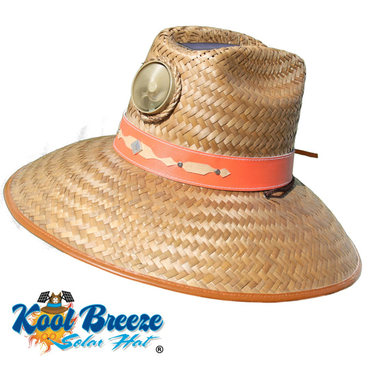 Cowgirl with Scarf Solar Hat - Sun Hat with Fan, Large