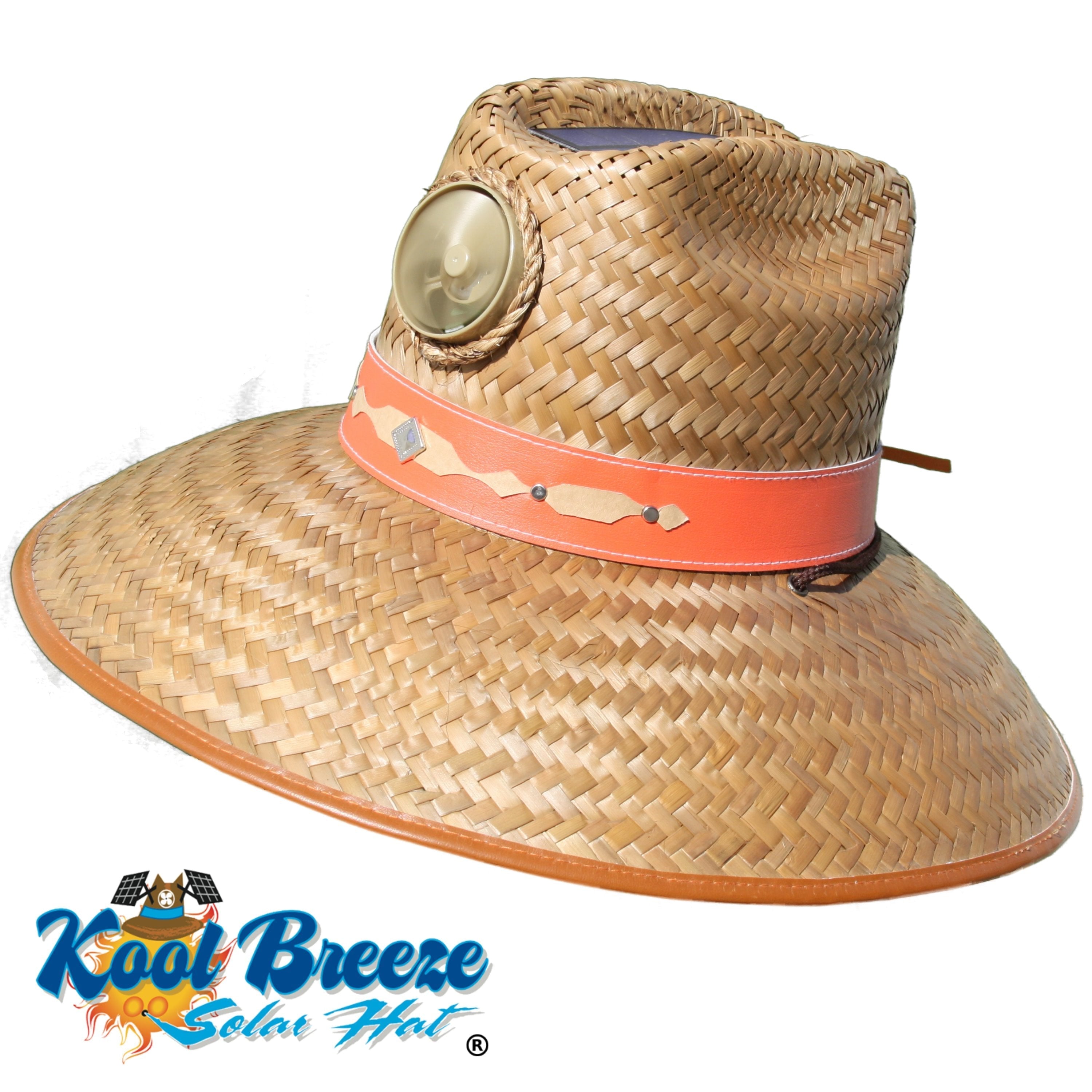 Mens &Womens Kool Breeze Solar Thurman Hat,Straw hat,Solar Cooling