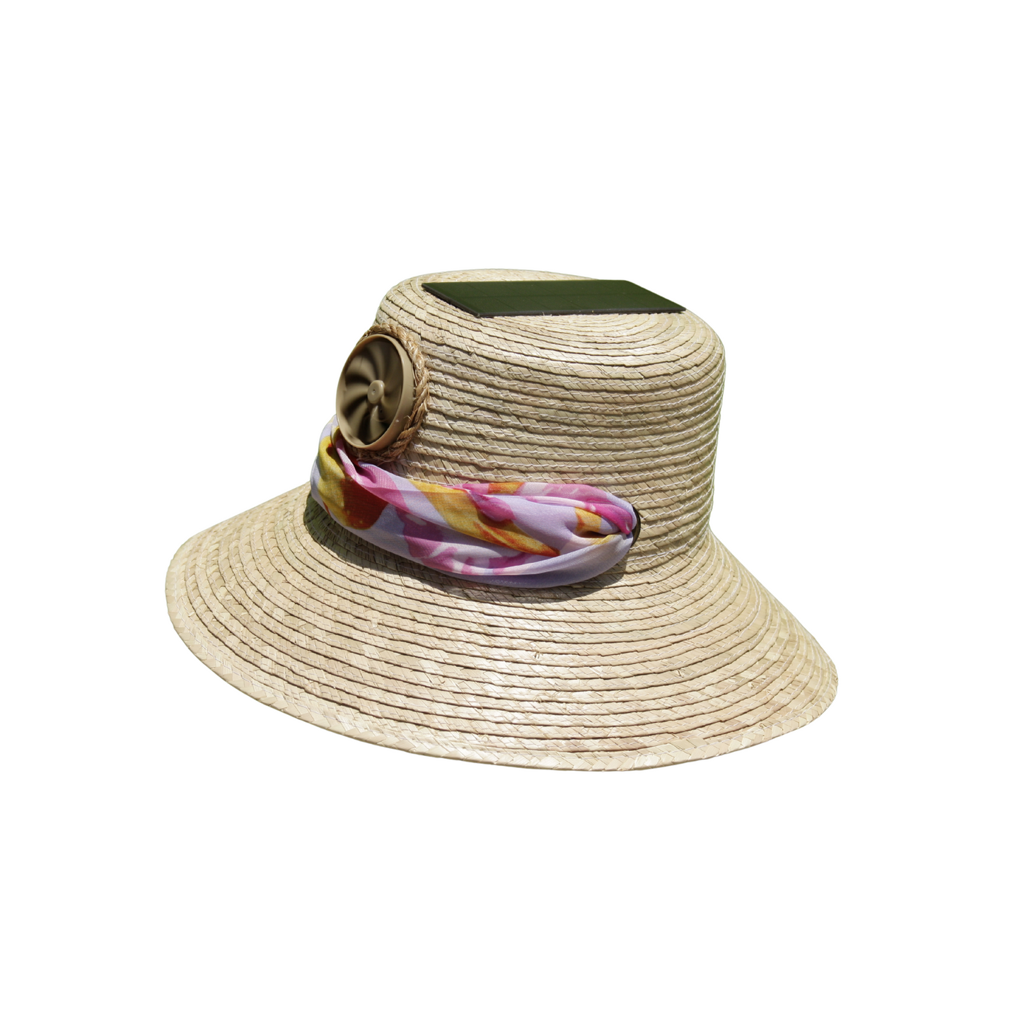 Hadi with Scarf Solar Hat for Women - Sun Hat with Fan