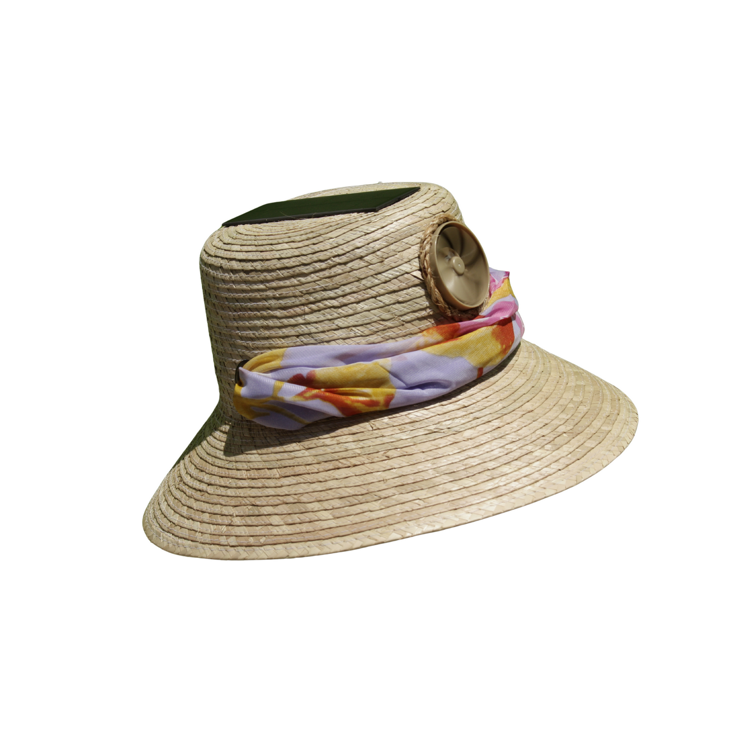 Hadi with Scarf Solar Hat for Women - Sun Hat with Fan