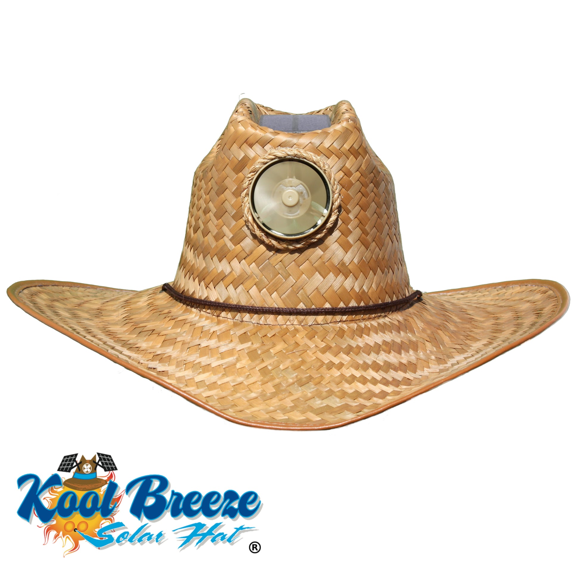 Plain Cowboy Solar Hat - Sun Hat with Fan, Extra Large