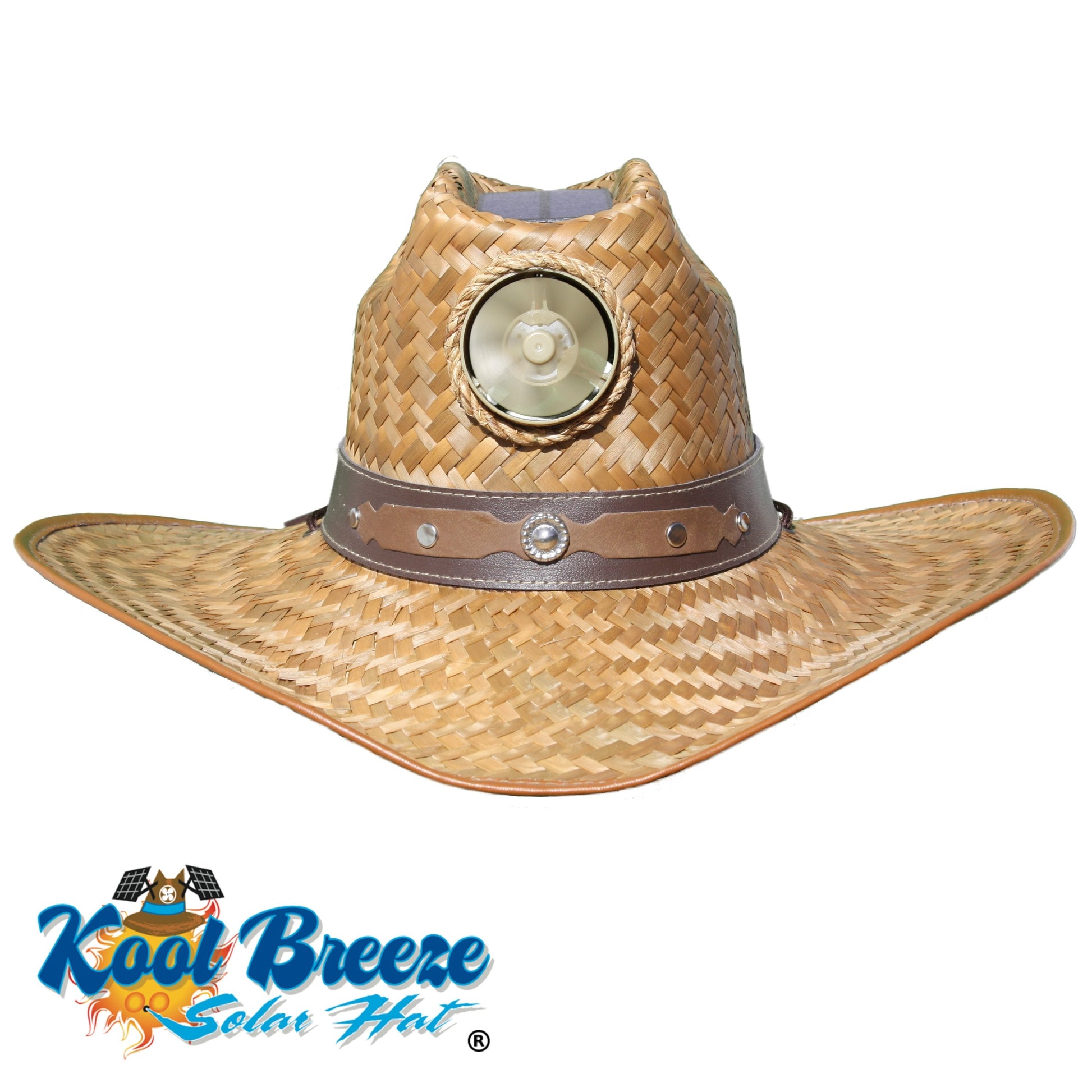 Kool Breeze Solar Gentlemen's Cowboy Under Brown Straw Hat (Band) – Kool  Breeze Solar Hats