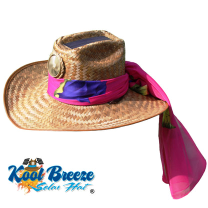 Cowgirl Solar Straw Hat w. Starter Scarf