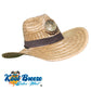 Right-side View of Gentleman's "Brown" Solar Straw Hat