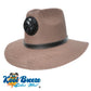 Men's Brown Cabana Solar Straw Hat w. Black Band