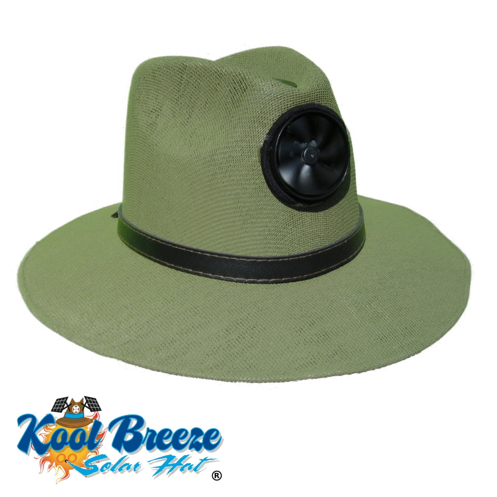 Kool Breeze Solar Men's Olive Green Cabana Straw Hat (Black Band) – Kool  Breeze Solar Hats
