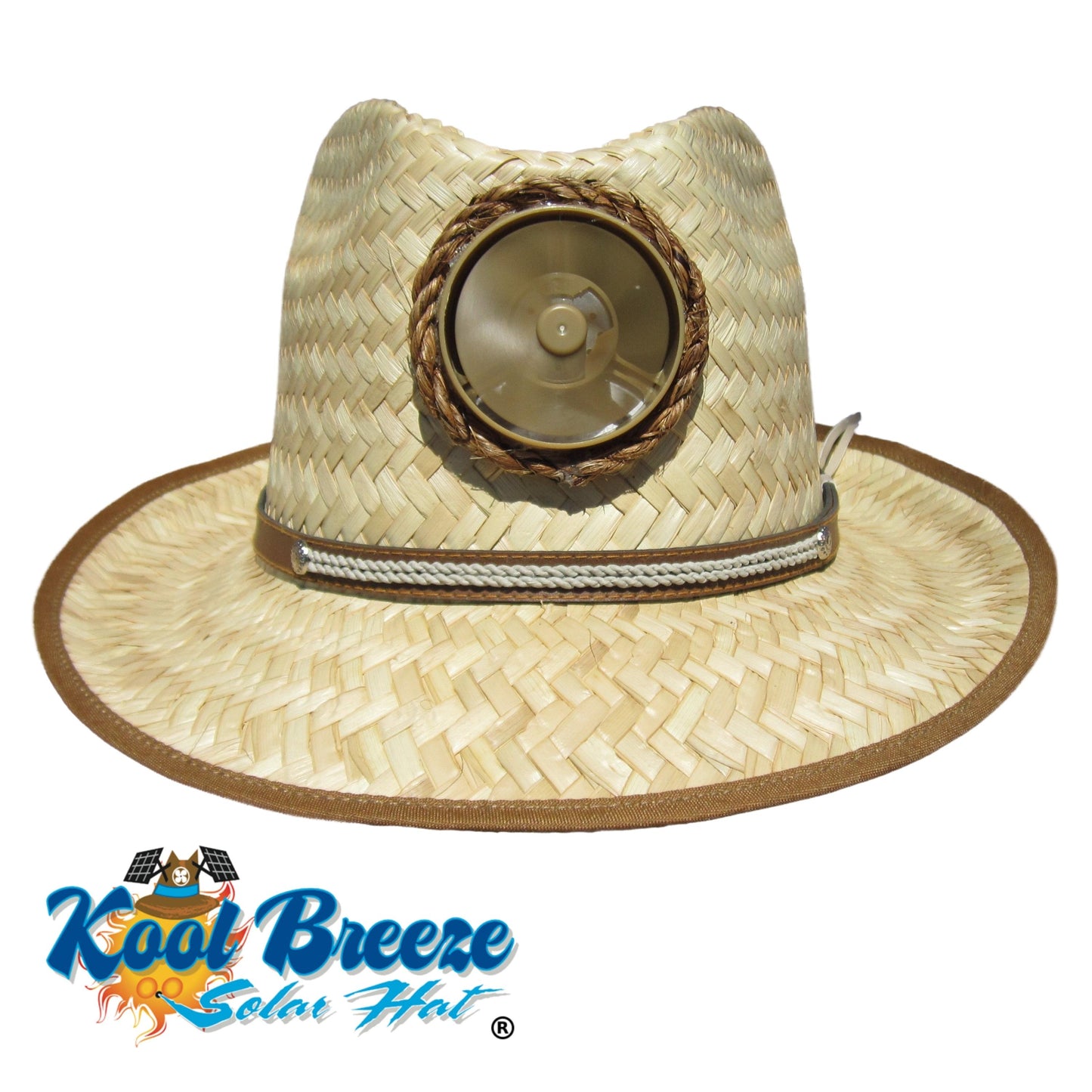 Men's Fedora Natural with Thin Band Solar Hat