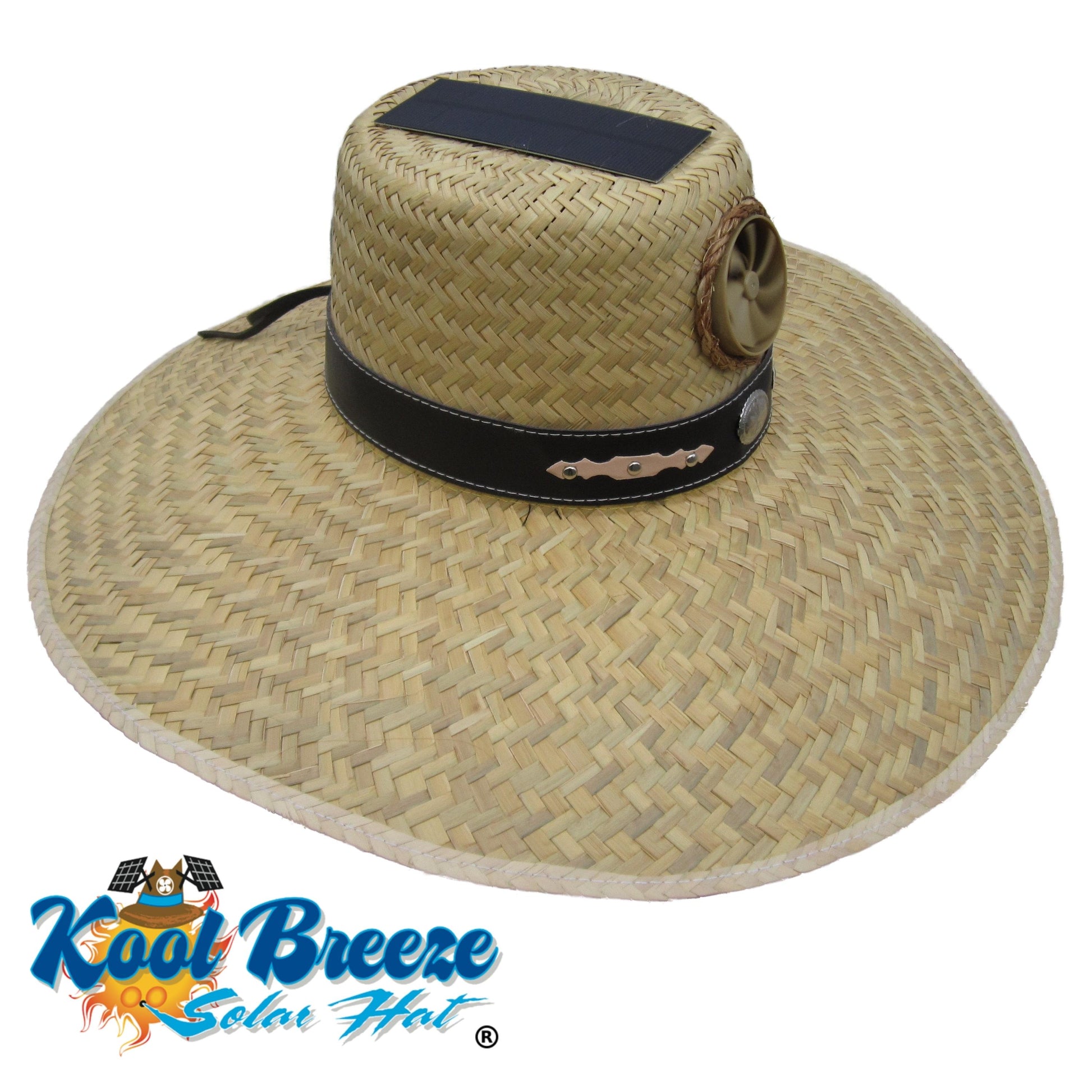 Kool Breeze Solar Men's Gardener Straw Hat (Band) – Kool Breeze